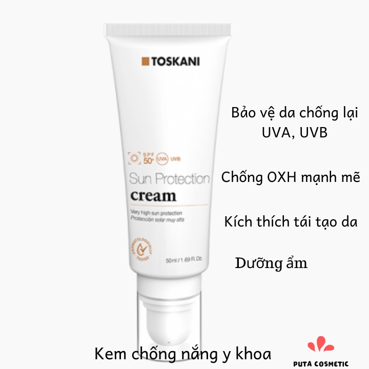 Kem chống nắng Sun Protection Cream Toskani 50ml