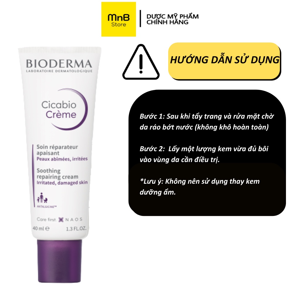 Kem dưỡng phục hồi Bio Cicabio Cream làm dịu và giảm đỏ rát da 40ml