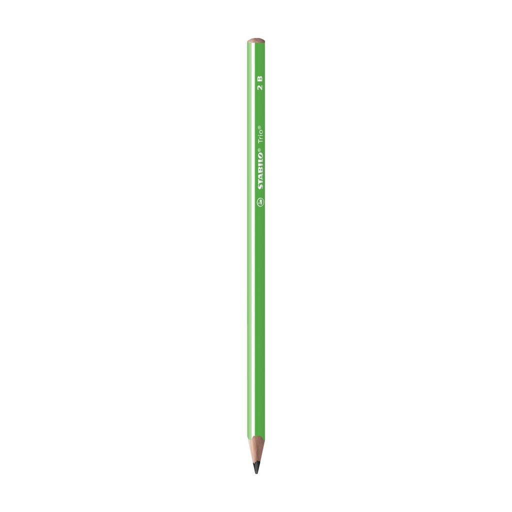 Bút chì gỗ STABILO Trio 369 2B thân tam giác sọc