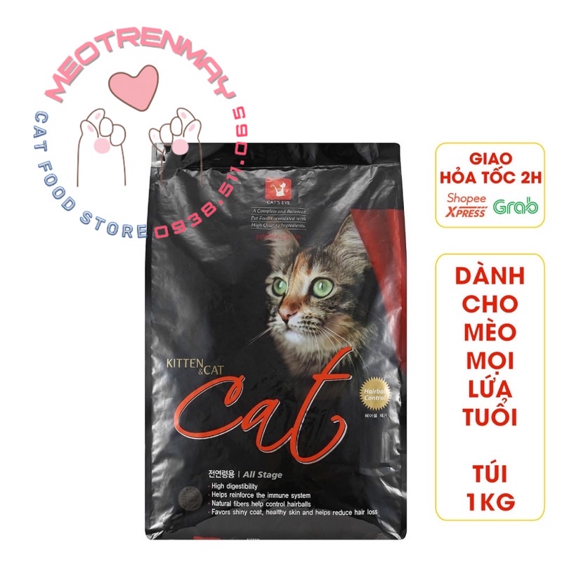 💥 Thức ăn hạt khô CATEYE CAT’S EYE cho mèo - túi 1kg 💥
