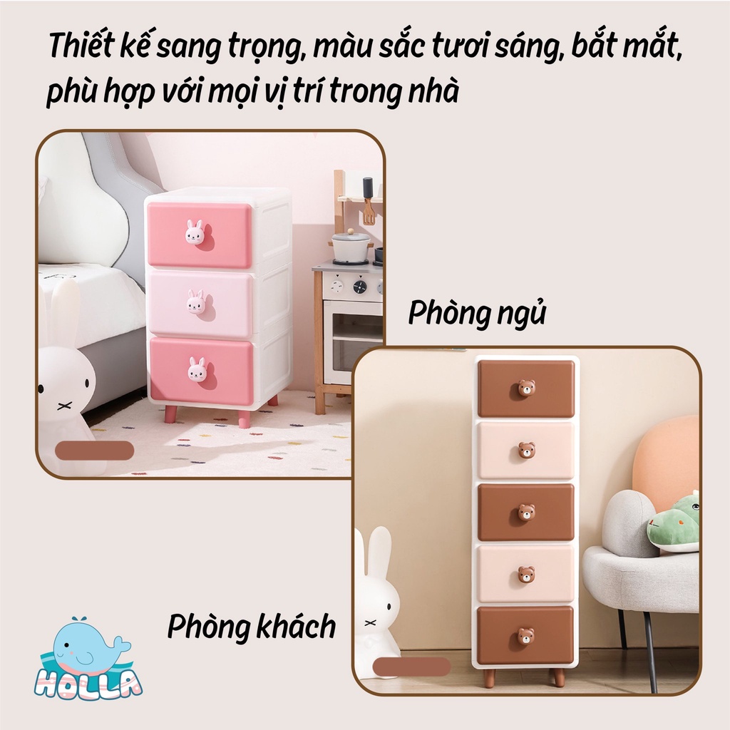 TỦ GẤU/THỎ 4- 5 TẦNG HOLLA/ SASA HL-09171/HL-09172