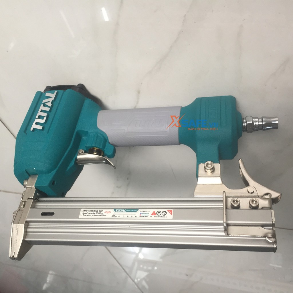 Súng bắn đinh thẳng dùng hơi Total TAT83301-3 Khả năng tải 100 pcs Kích thước đinh 10-30mm Ga18,1.25x1.00mm