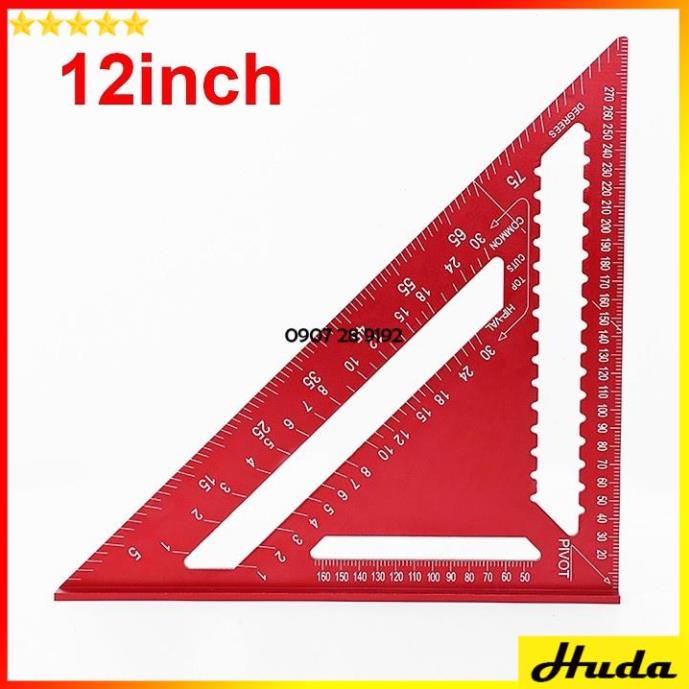 Thước Tam Giác Ke Góc Vuông Bằng Hợp Kim Nhôm ⚡️LOẠI TỐT⚡️ Thước Vuông Góc - Thước Đo Góc 90 Độ