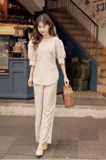 Long Linen with button
