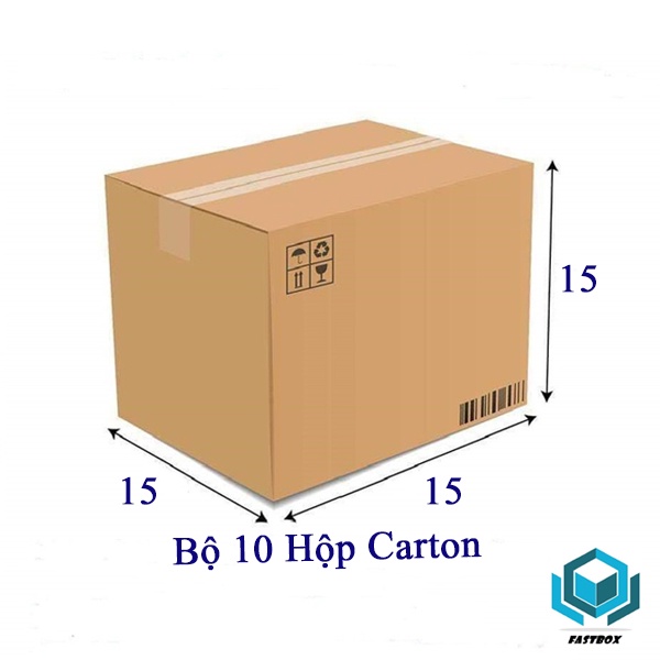Bộ 10 Hộp Carton 15x15x15 Cm Thùng Carton Giá rẻ