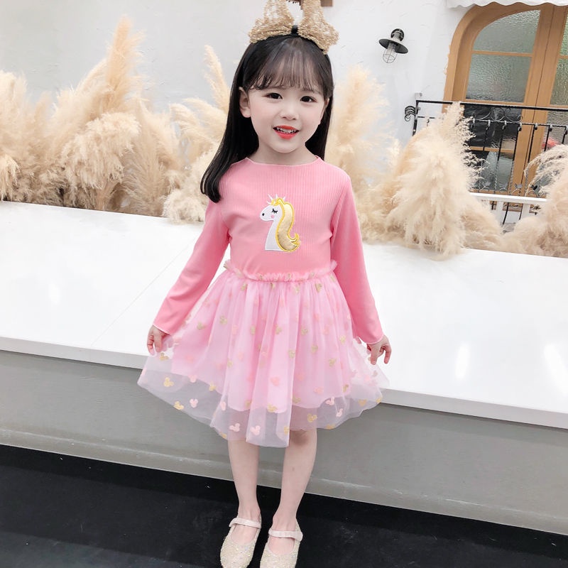 Đầm Công Chúa Thời Trang Cho Bé Gái 1-8 Tuổi