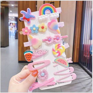 Set 14 kẹp tóc sắc màu cho bé gái
