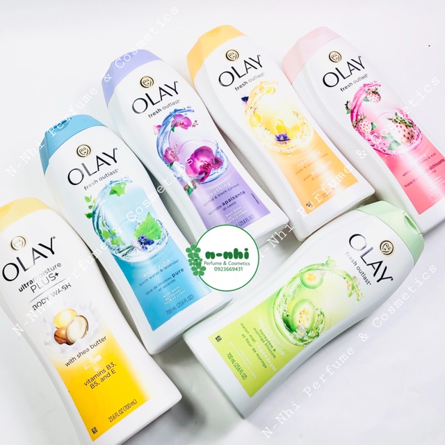 Sữa tắm OLAY Fresh OUTLAST 700ML