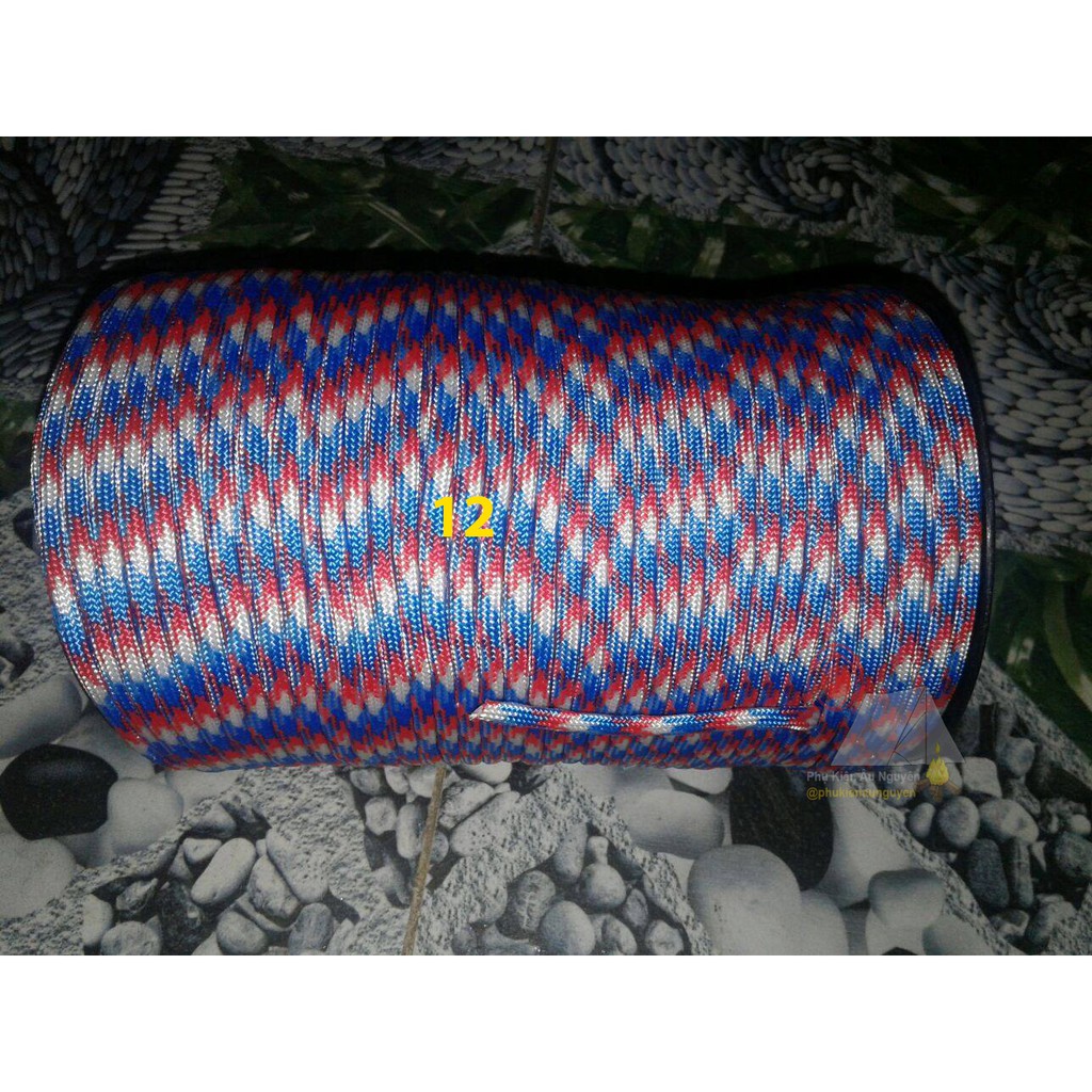 Dây paracord 4mm lõi 7 sợi - Cuộn 5m / 4m