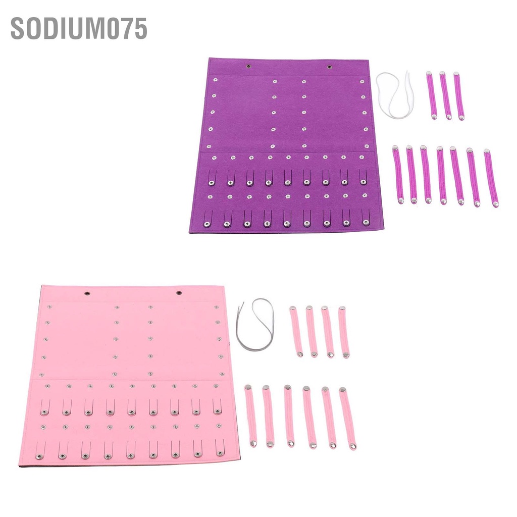 Sodium075 Giá đỡ lưu trữ nơ cài tóc Cô gái nỉ Treo tường băng đô Người tổ chức cho Phụ kiện kẹp