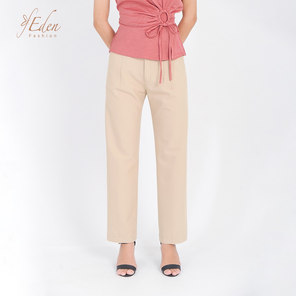 Quần tây công sở nữ ống suông thời trang Eden - Q007 | BigBuy360 - bigbuy360.vn
