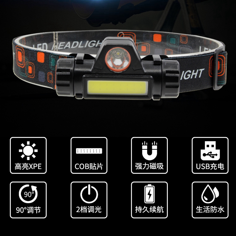 Haixnfire HP42 Đèn Pin Đeo Đầu Q5 + Bóng COB LED Chất Lượng Cao | BigBuy360 - bigbuy360.vn