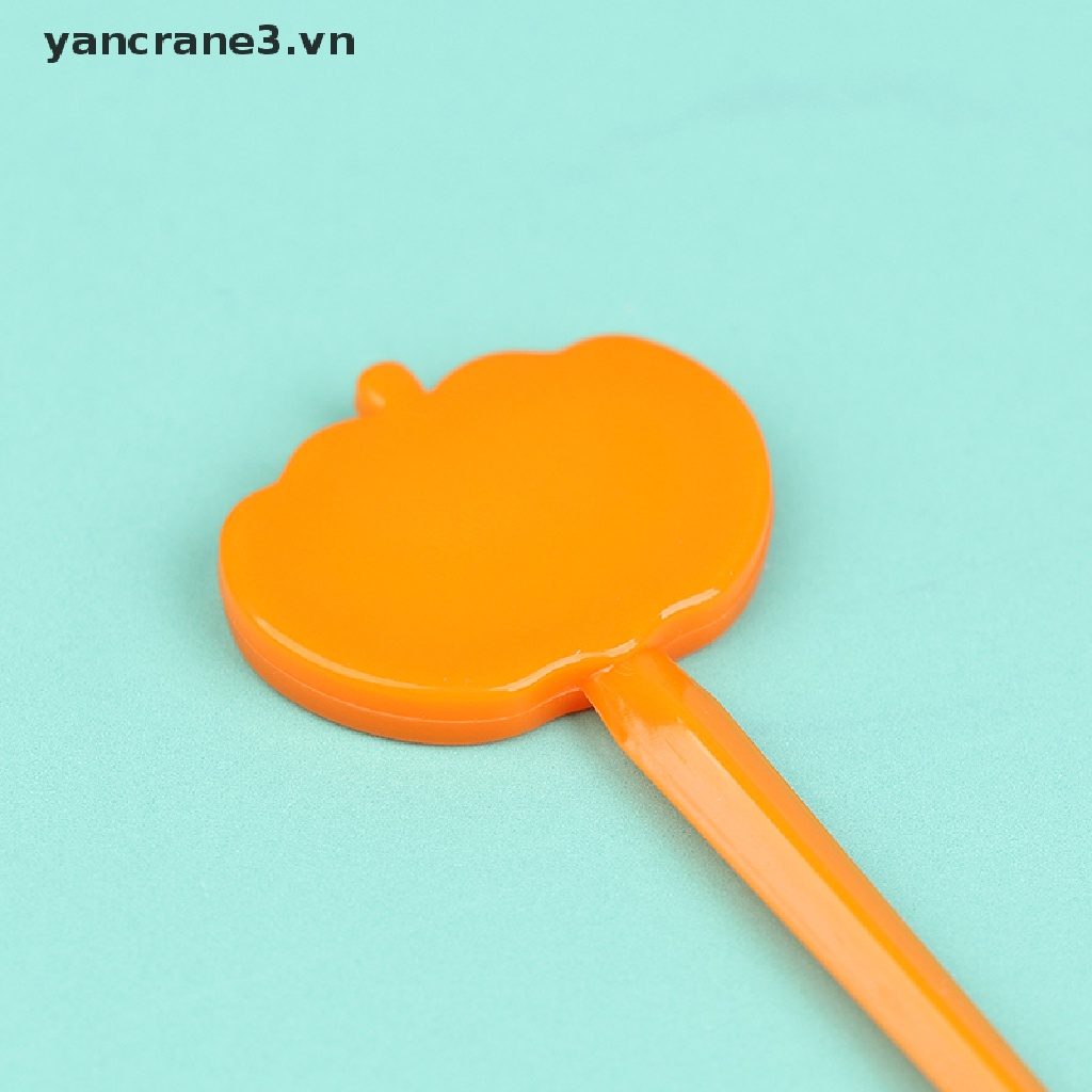 Bộ 6 Nĩa Ăn Trái Cây / Tráng Miệng Mini Họa Tiết Hoạt Hình Phong Cách Halloween Cho Bé {yancrane3.vn}