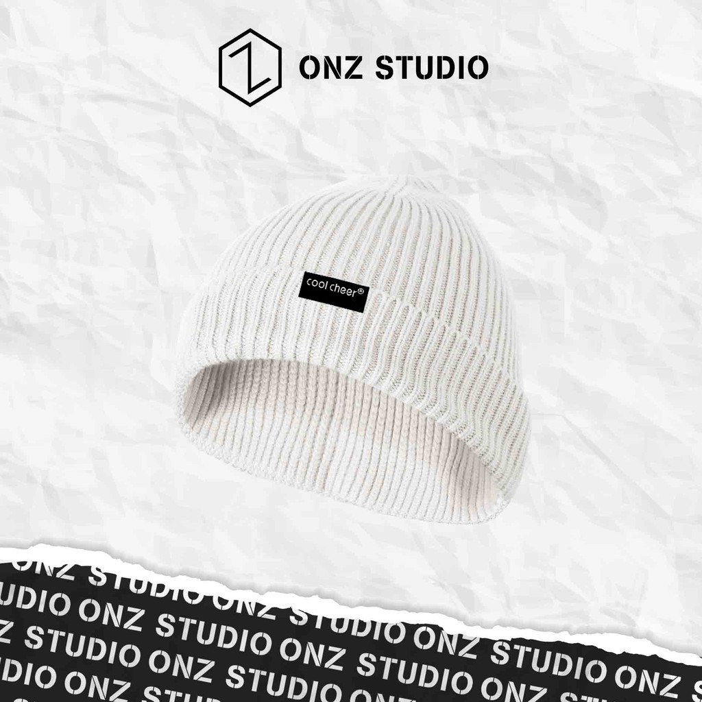 Mũ len Beanie nam nữ ONZ Studio vintage Hàn Quốc - Nón len trơn acrylic Cool Cheer đan dọc nhiều màu ML04