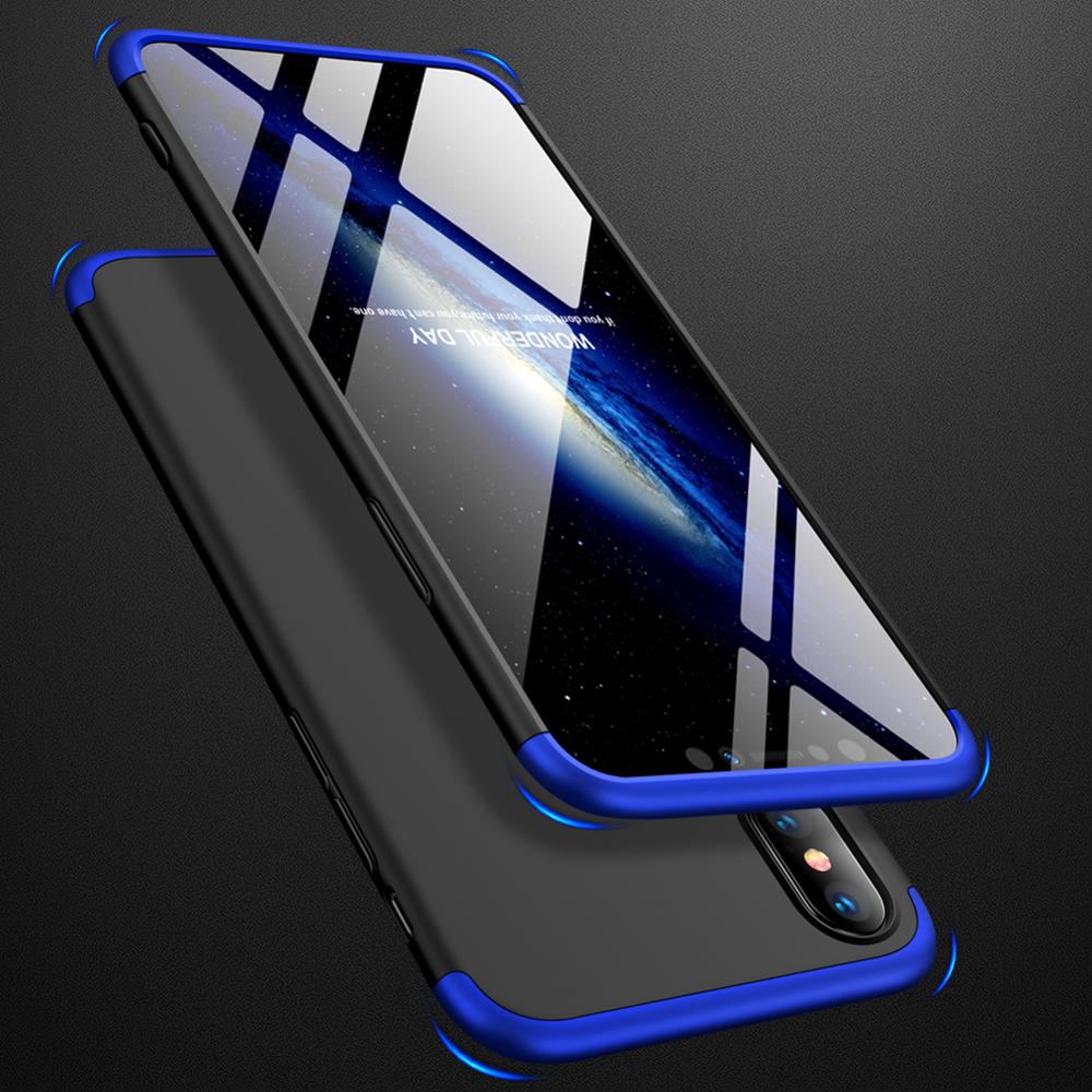 Ốp Điện Thoại Nhựa Cứng Siêu Mỏng Bảo Vệ 360 Độ 3 Trong 1 Cho Iphone 7 8 Plus X Xs Max