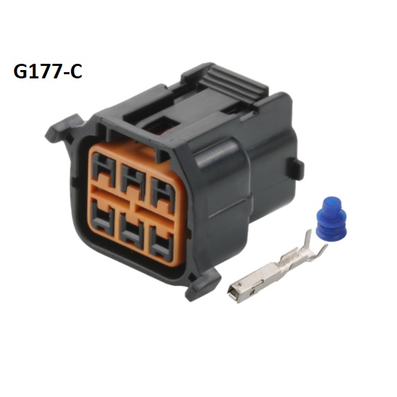 G177-Giắc cắm cho đèn pha Hyundai Kia 6 lỗ