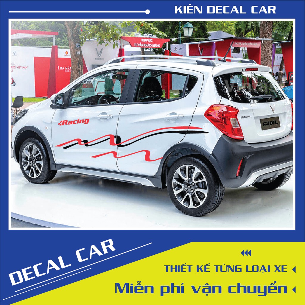 Tem xe Fadil - decal Faldil - trang trí 2 bên sườn