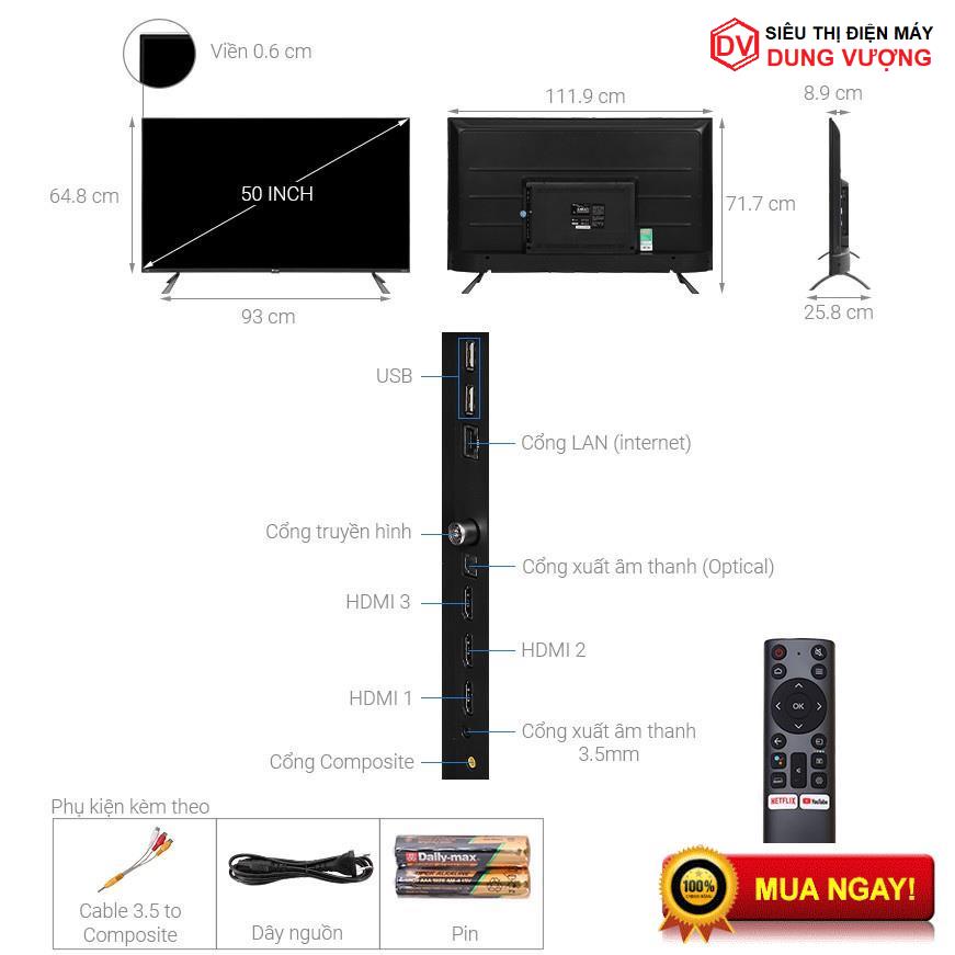 Tivi Casper 50 inch 50UG6100 4k  Mới 2021, Tivi thái lan 50In 4k giọng nói [ Giá siêu Rẻ] | BigBuy360 - bigbuy360.vn