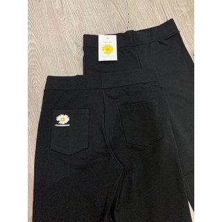 quần legging in hoa cúc vàng