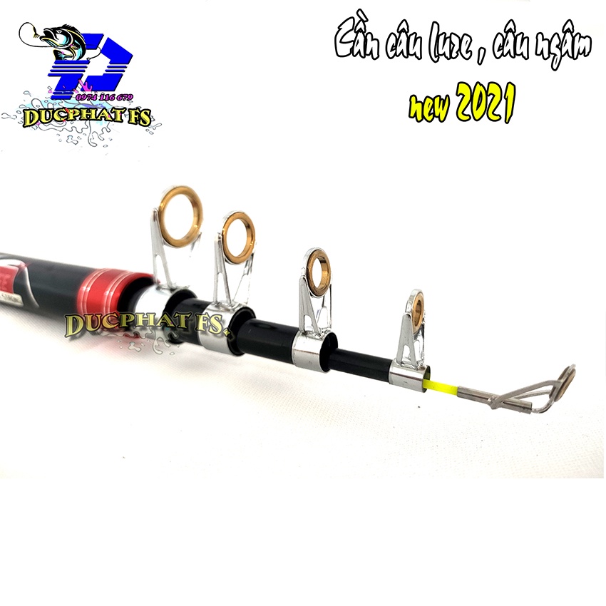 Cần câu lure máy rút YUELONG ( NEW 2022 ) cần câu ngâm, lăng xê .