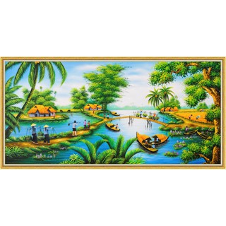 Tranh dán tường VTC Phong Cảnh làng quê Việt Nam UD0912K