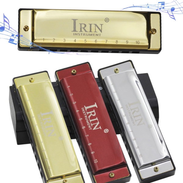 JX IRIN Portable 10 Hole 20 Tone G Key Harmonica