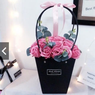 Giỏ cắm hoa vuông cao hàn quốc