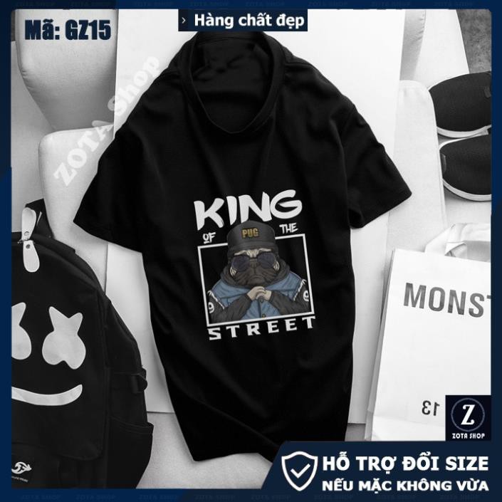 Áo thun nam đẹp❤️ Freeship 50K❤️ Chất đẹp may kỹ in King of the street GZ15 ་