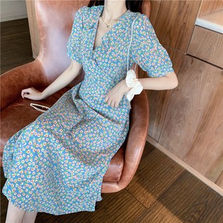 [Thanh Lý] D96 - Đầm Bigsize Hoa Dáng Dài Bigsize