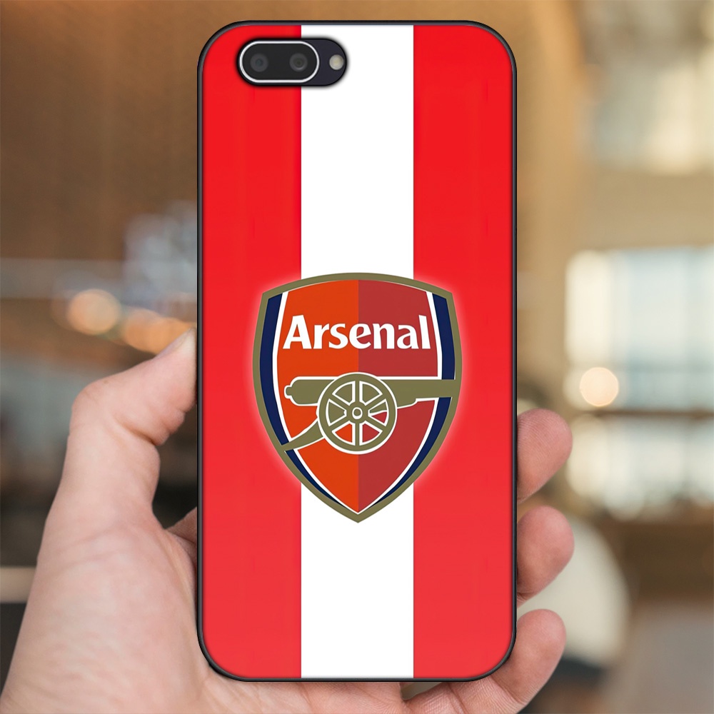 Ốp lưng Oppo A3S viền đen in hình Arsenal FC