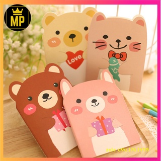 Sổ Tay Mini Hình Chú Gấu Cute