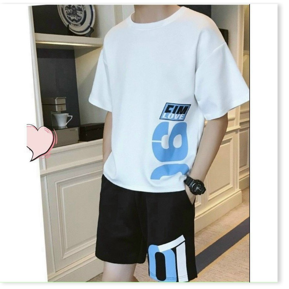 SÉT BỘ THUN NAM THỂ THAO CÁ TÍNH IN 3D LOANG CHỮ A ĐẸP Y HÌNH