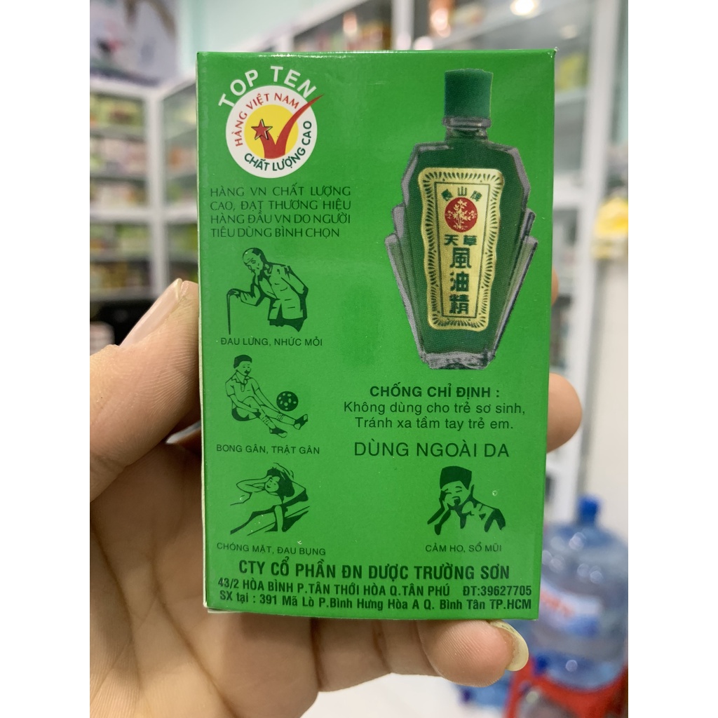 Dầu gió xanh thiên thảo chai 12ml, dầu xông, xoa bóp thiên thảo- Nhà Thuốc Mỹ Kim