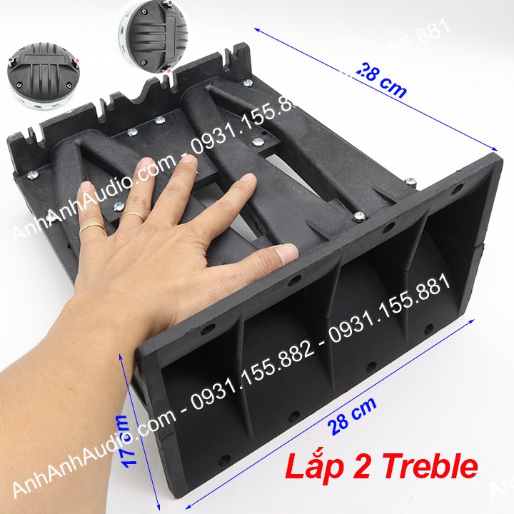 Họng Treble Array 40 đôi kích thước 17 x 28 lắp được 2 treble neo 750 , Giá 01 cái lắp được 2 treble neo 750