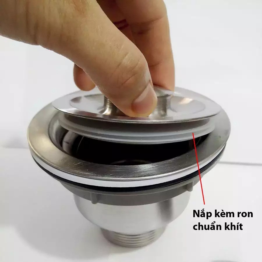 Bộ chặn nước lọc rác bồn chậu rửa Chén Bát Loại xịn inox