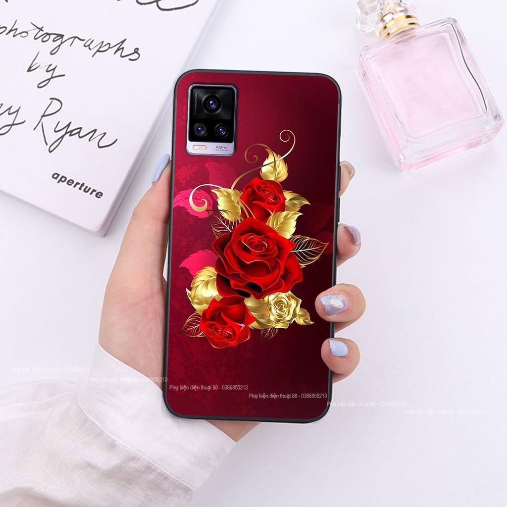 Ốp lưng Vivo V20 hình hình hoa, thiên nga, đẹp thời trang - CAO CẤP - SANG TRỌNG