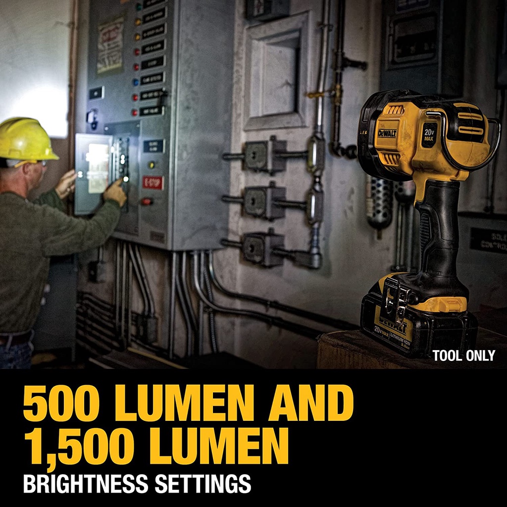 Thân Đèn Led 1500 Lumen Pin Cầm Tay 18/20v Dewalt DCL043 Type 2 - Chính hãng