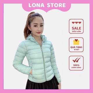 Áo phao nữ dáng ngắn mẫu áo khoác trần bông siêu nhẹ Unio chống nước chống nắng VNXK hottrend Lona AP01