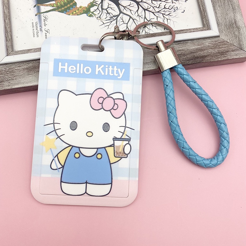 Dây Đeo Thẻ Bảng Tên Sinh Viên Học Sinh Thẻ Từ ID Card Nhân Viên Văn Phòng Móc Gắn Chìa Khóa Điện Thoại Kitty - Minh An