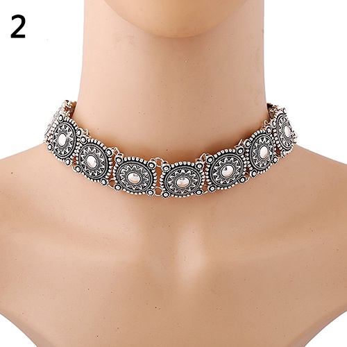 Vòng cổ Choker hợp kim chạm khắc tinh xảo