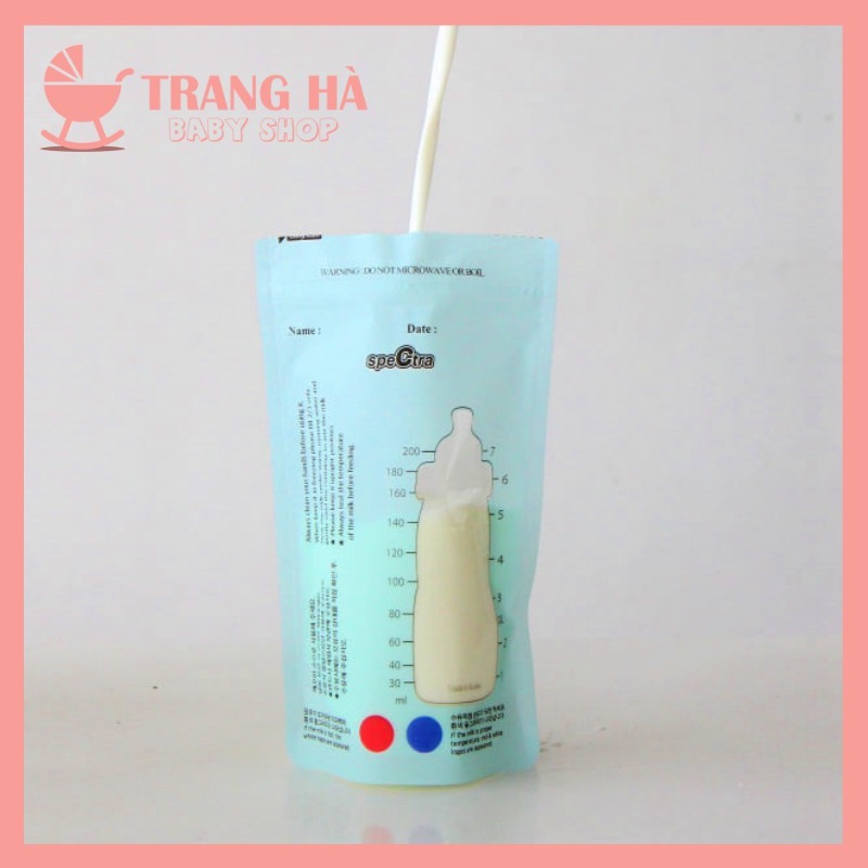 𝑺𝒂𝒍𝒆 𝑺𝒐̂́𝒄 Hộp 30 Túi Trữ Sữa Spectra Cảm Ứng Nhiệt 200ml Chính Hãng (30 Túi/ Hộp)