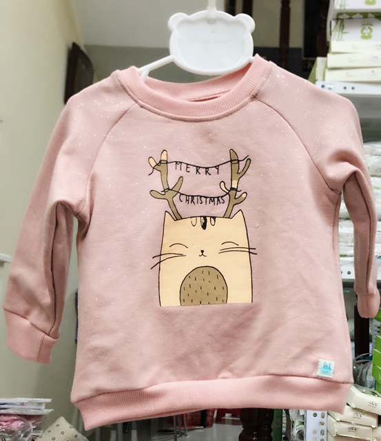 Áo cổ tròn hoạ tiết giáng sinh Little love Lil