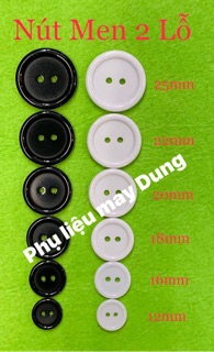Nút men bóng 2 lỗ loại tốt