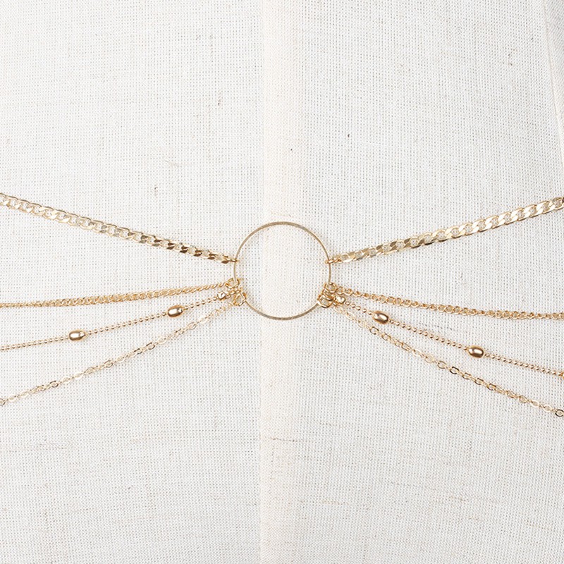 [bigapple]Women Belly Body Chains Bohemian Multilayers Gold Color Waist Chain Body Jewelry adore