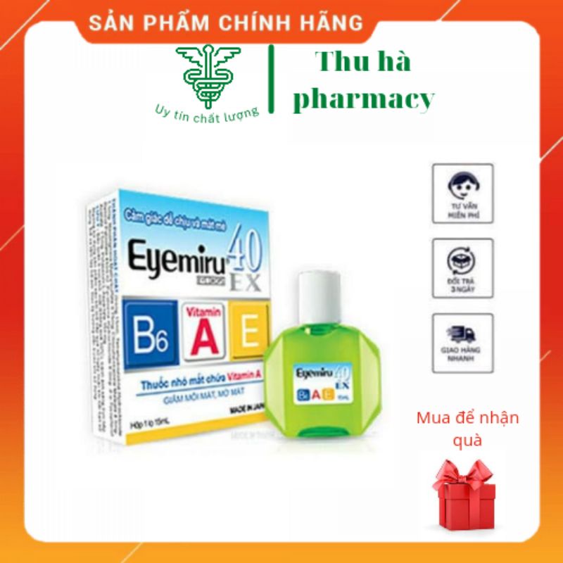 Nước nhỏ mắt eyemiru 40EX nhật bản date 2024