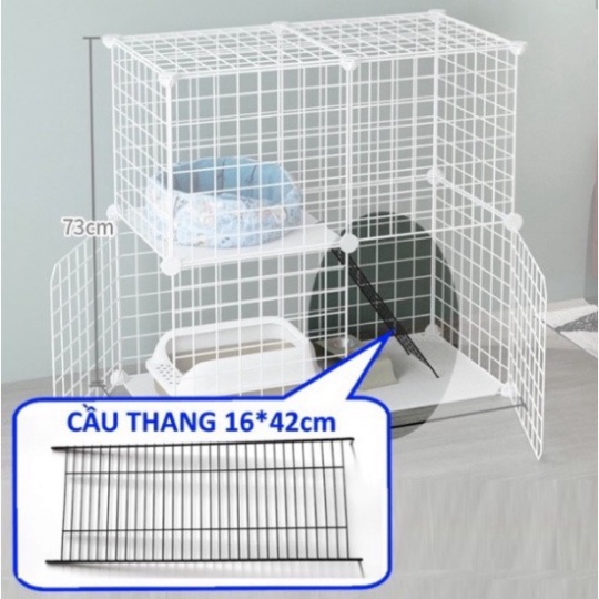 CẦU THANG CHUỒNG MÈO, THÚ CƯNG BẰNG THÉP DÀNH CHUỒNG QUÂY LẮP GHÉP