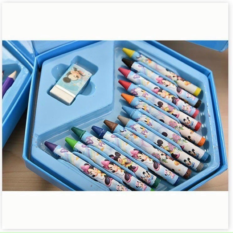Hộp bút màu 4 tầng 46 món cho bé giúp phát triển sáng tạo