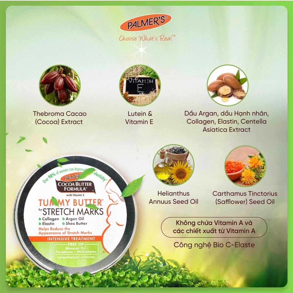 Bơ Đậm Đặc Palmer's Ngăn Ngừa Và Hỗ Trợ Điều Trị Rạn Da 125g