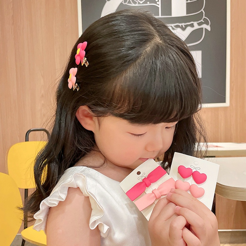 Set 2 Kẹp Tóc Mái Xinh Xắn Cho Bé Gái