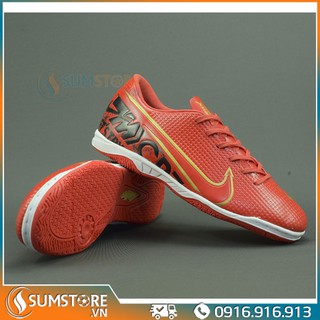 Giày Đá Banh Đế Bằng MER CR7 X20 Đỏ - Giày Futsal 2019 2020